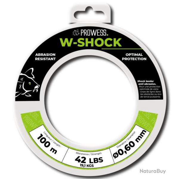 Tte de Ligne Prowess W-Shock - 100m Clear 60/100-40LBS