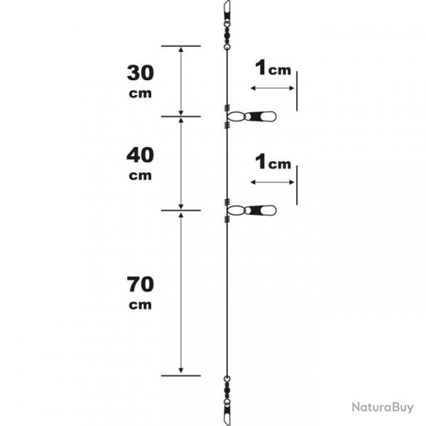 Bas De Ligne Bateau Sunset Rs Competition Special Tataki 2 Empiles x2 1,6M