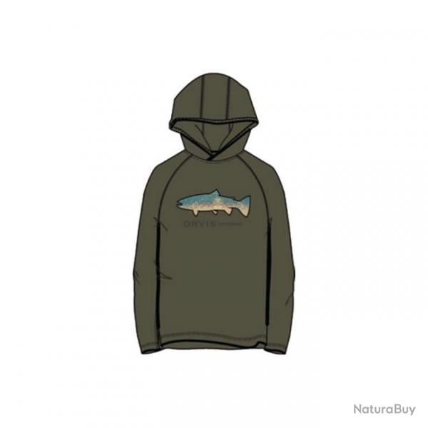 Sweat Orvis Dricast Logo Hoodie Tarragon