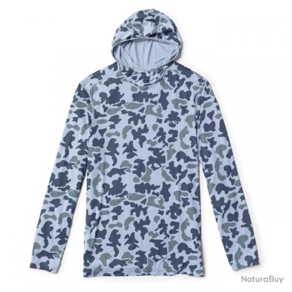 Sweat Orvis Sun Defense L/S Hoodie Blue Camo L