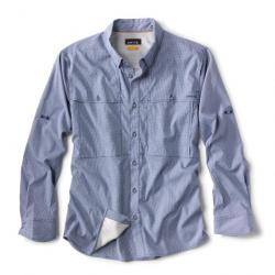 Chemise Orvis Ventilated Open Air Caster Ls Cloud Blue Upf30
