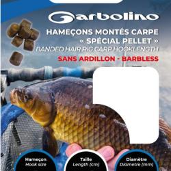 Hamecons Montes Garbolino Special Pellet Carpe - Sans Ardillon N°8 22/100