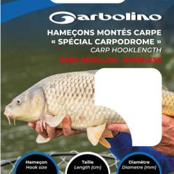 Hamecons Montes Garbolino Special Carpodrome - Sans Ardillon N°8 22/100