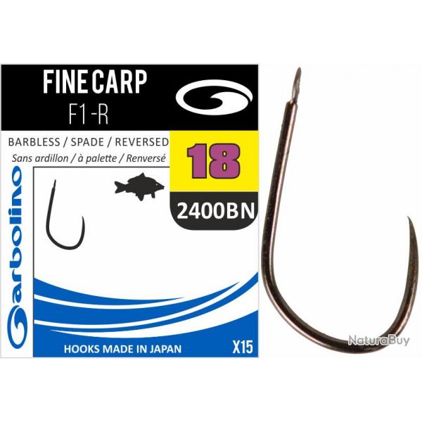 Hamecon Garbolino Non Montes / Fine Carp F1 -R / 2400Bn N18