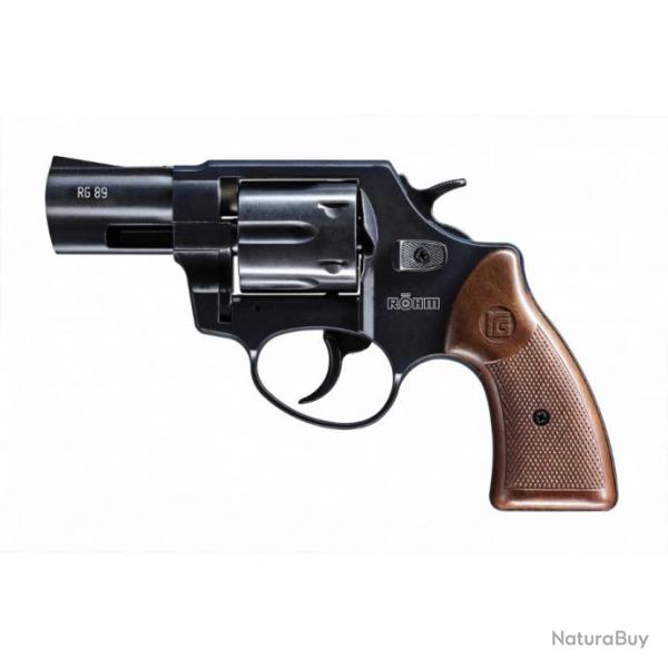 Promo1 !! Revolver  blanc RHM cal.9mm rk rg89 blk 6 coups noir