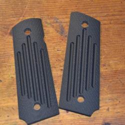 Plaquettes pour 1911 VZ Grips modèle 320 Grooved Black