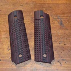 Plaquettes pour 1911 VZ Grips modèle ETC/Frag Black Cherry Ambi