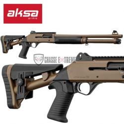Fusil Semi Auto AKSA ARMS S4 Fx03 18,5" 5+1 Coups Cal 12/76 - Tan