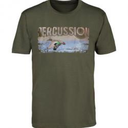 Tee Shirt Sérigraphie Canard Percussion-S