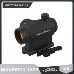 Vector Optics Maverick 1x22 Red Dot 3MOA Sight, Vision nocturne