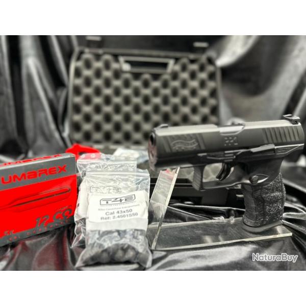 Pack pistolet + munitions + CO2 - Walther PPQ M2 calibre 43 - T4E - Umarex