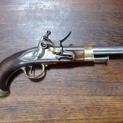 Pistolet de cavalerie ou d'arçon à silex - an 13 ou an XIII - St-Etienne 1810 - TBE