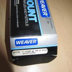 colliers fixes WEAVER 1" extra HI MNT Rings 49080