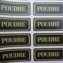 Stickers caisse à munition # poudre