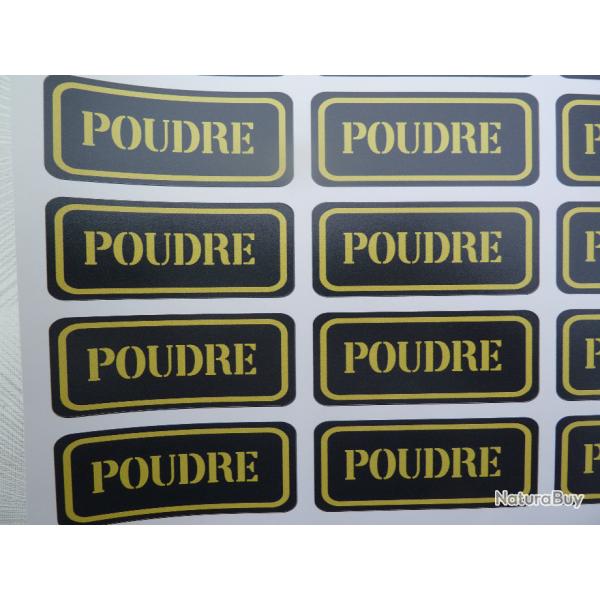 Stickers caisse  munition # poudre