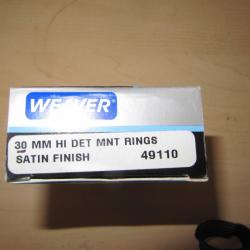 colliers fixes WEAVER 30mm HI DET MNT Rings 49110