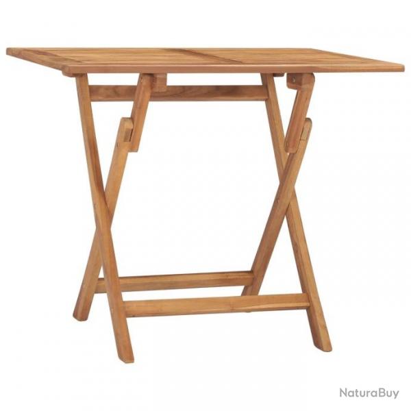 Table  dner pliable de jardin 90x60x75 cm Bois de teck solide