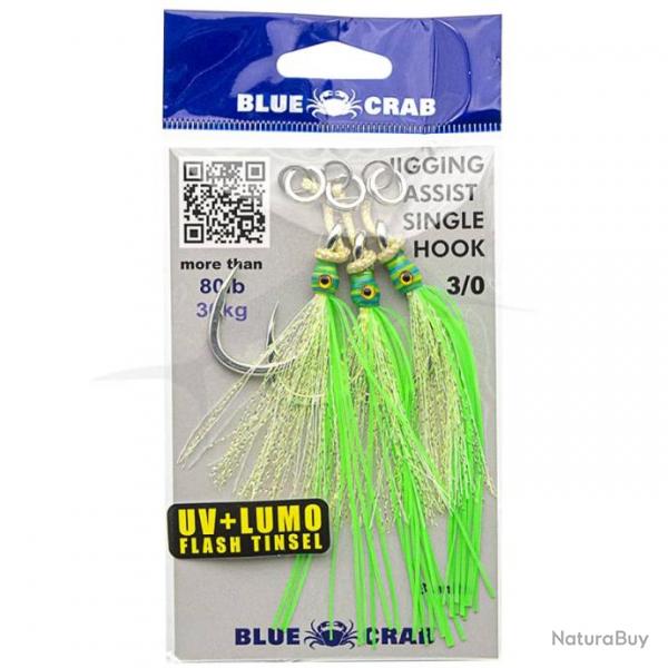 Blue Crab Jigging Assist Single Hook Vert 3/0