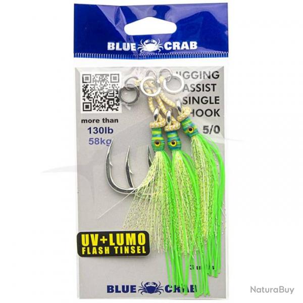 Blue Crab Jigging Assist Single Hook Vert 5/0