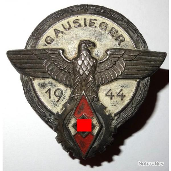 INSIGNE de la HJ  GAUSIEGER 1944  de la SECONDE GUERRE.  /8527