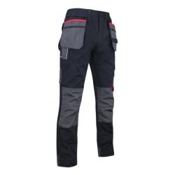 Pantalon LMA 1378 MINERAI taille 52 noir avec poches outils amovibles et poches genouillères