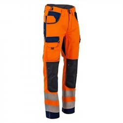 Pantalon LMA 1679 Polarisation haute visibilité taille 42 multipoche tricolore poches genouillères e