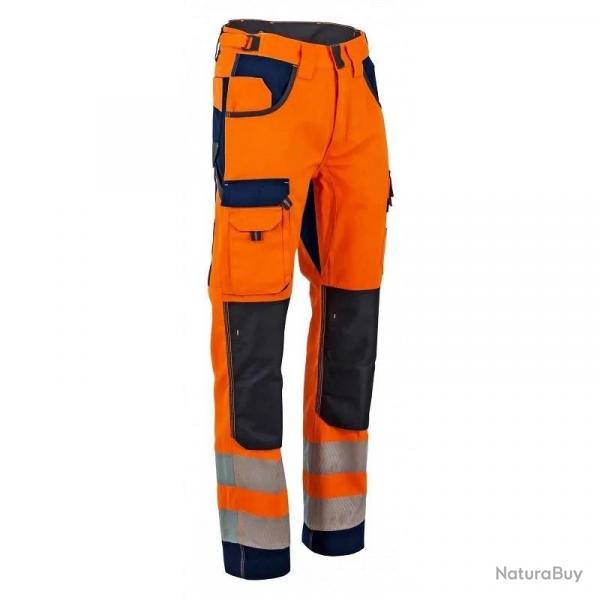 Pantalon LMA 1679 Polarisation haute visibilit taille 42 multipoche tricolore poches genouillres e