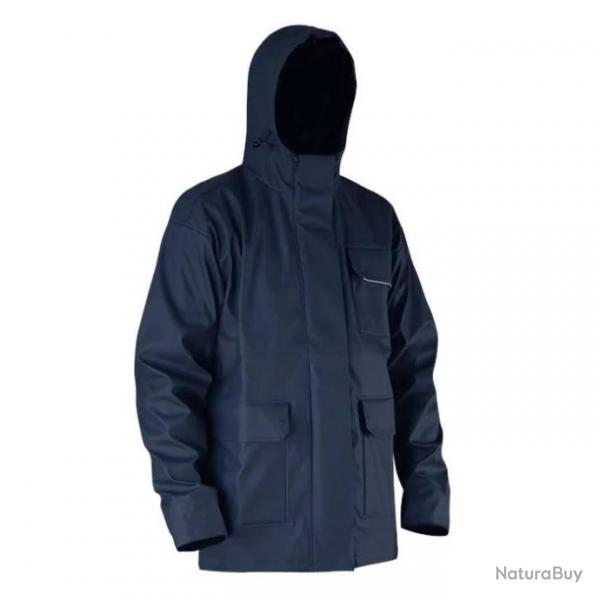 Veste de pluie LMA 2055 ORAGE taille 3 marine gamme TOP en semi-PU impermable