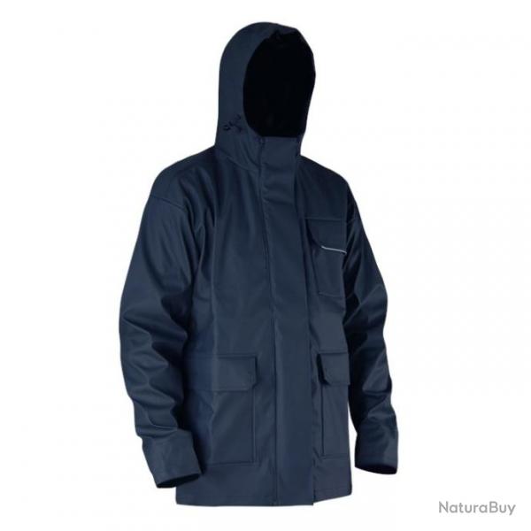 Veste de pluie LMA 2055 ORAGE taille 7 marine gamme TOP en semi-PU impermable