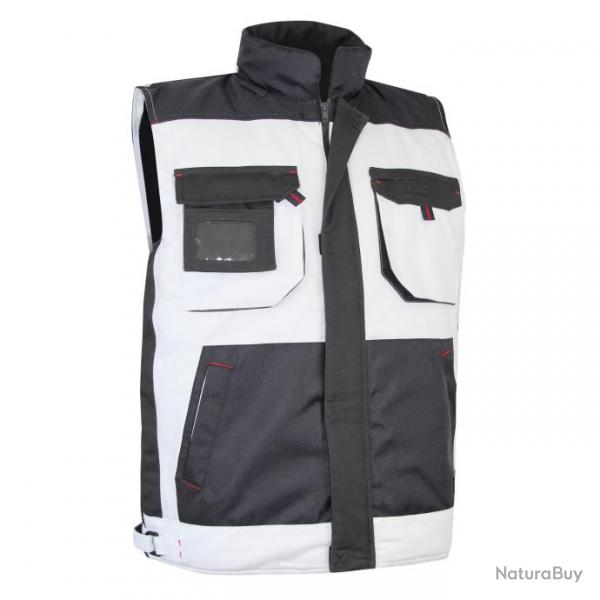 Bodywarmer de peintre LMA 2129 PERCHE taille 2 bicolore avec poches multiples