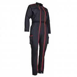 Combinaison de travail LMA 4114 Colline taille 2 double zip bicolore pour femmes
