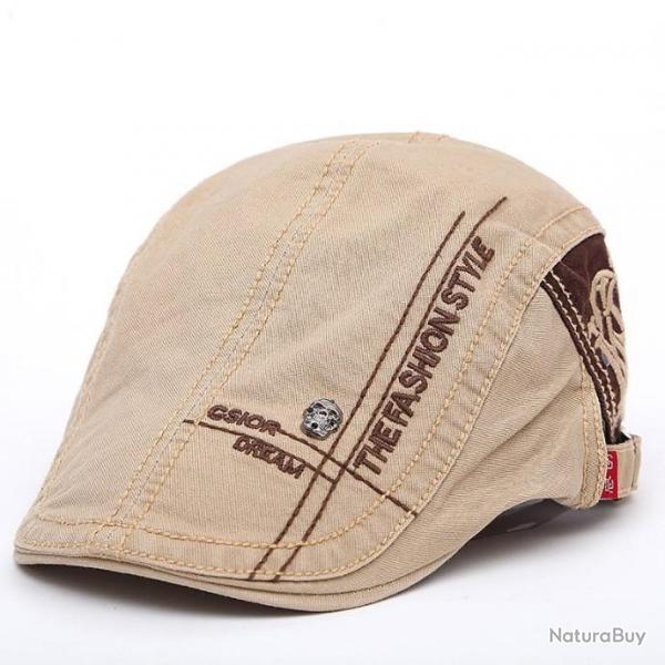 Superbe Casquette Couleur Beige Fonc -