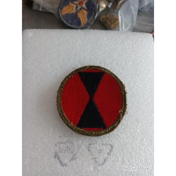 Patch arme us 7th INFANTRY DIVISION WW2 ORIGINAL 1