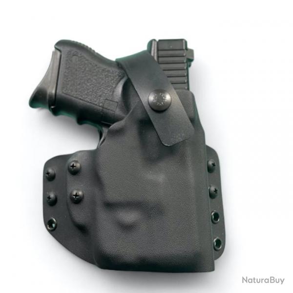 Offre spciale Police Gendarmerie Holster Outside KYDEX Glock 26 TLR6 ceinture Droitier