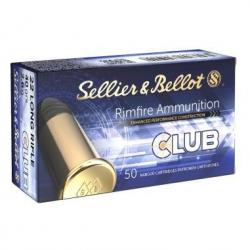 50 munitions sellier et bellot .22 lr CLUB 40 grains