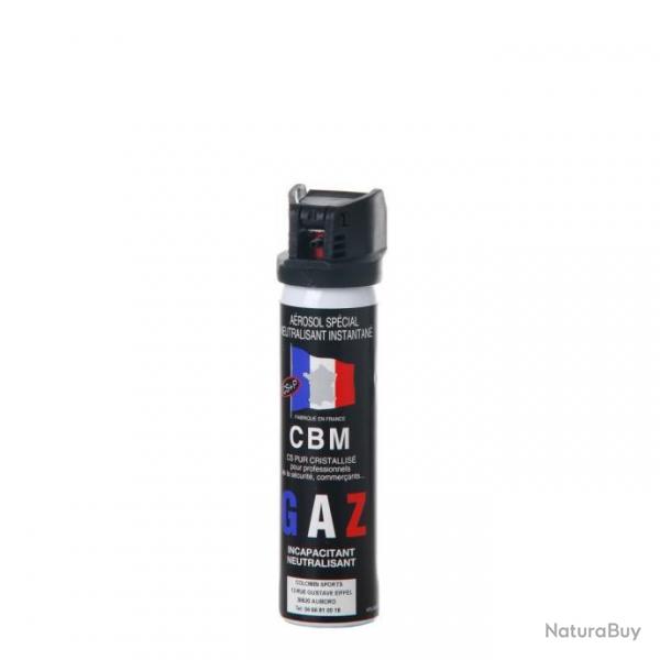 Bombe de dfense lacrymogne CS 75 ml CBM