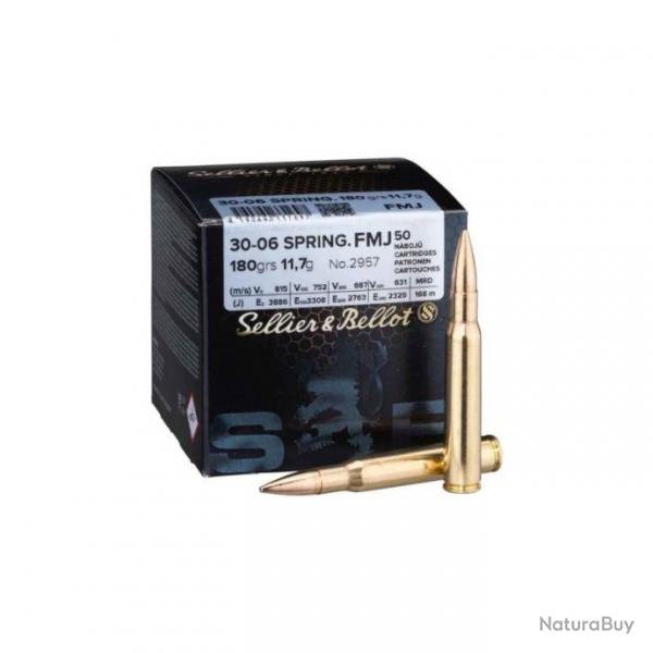 Sellier & Bellot cal.30-06 Sprg FMJ 180 grains x50