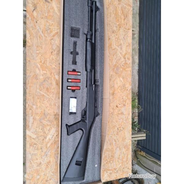 Replique airsoft fusil a pompe 3 coup spring