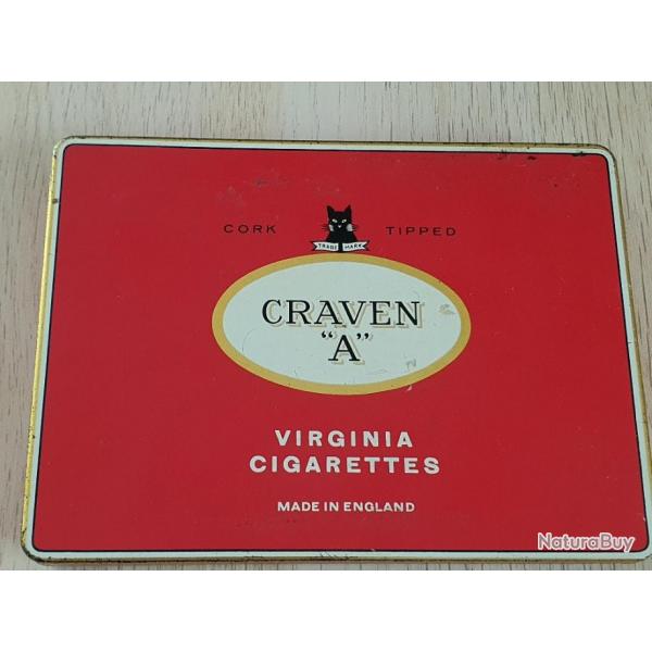 Ancienne bote cigarettes Craven A british GB tommy dbarquement paquetage