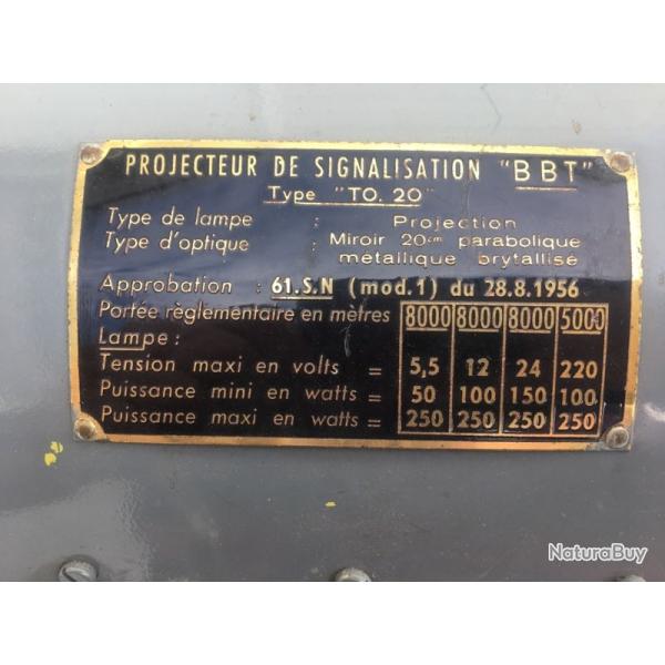 Projecteur de signalisation militaire scott