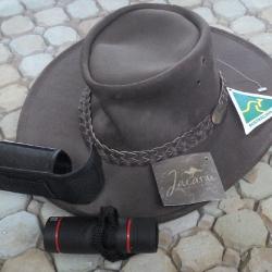 Chapeau Australien JACARU Taille S & monoculaire