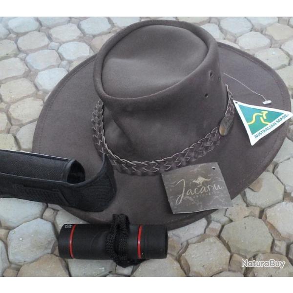 Chapeau Australien JACARU Taille S & monoculaire