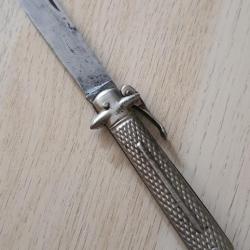 Ancien couteau pliant marque Badaud à  Thiers tout métal