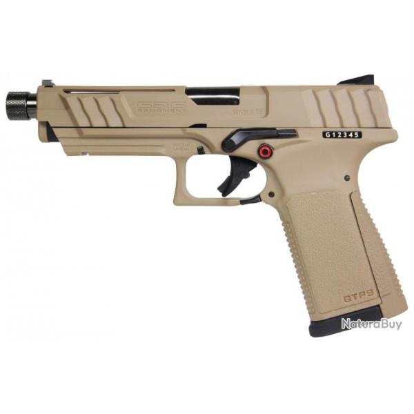 Rplique GBB pistolet GTP9 gaz 0,9J Tan