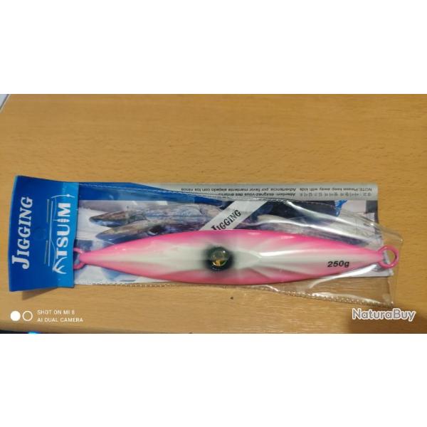 pour la pêche à la turlutte, Leurre  appât,  250g longueur 17 cm Type JIGGING marque Atsuim