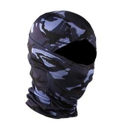 TACVASEN Cagoule de Chasse/Paintball/ Wargame Bleu -