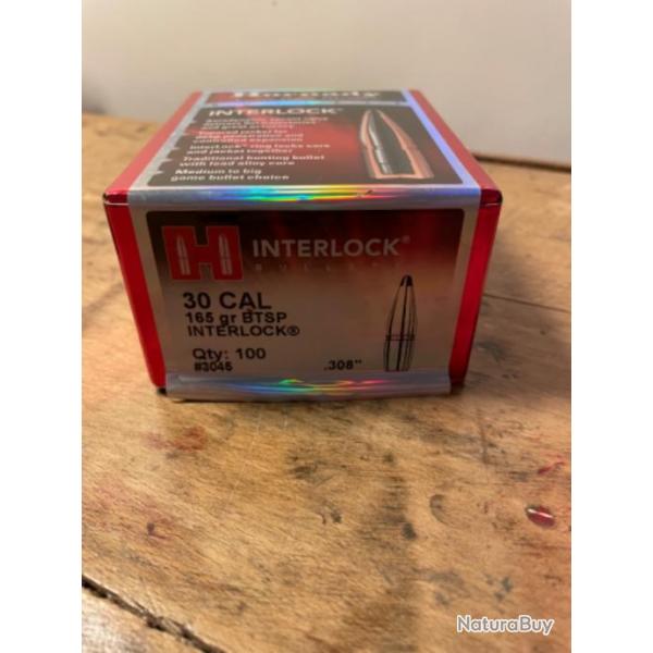 Hornady interlock cal30 185grains