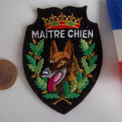 écusson collection militaire Maître-chien insigne tissu
