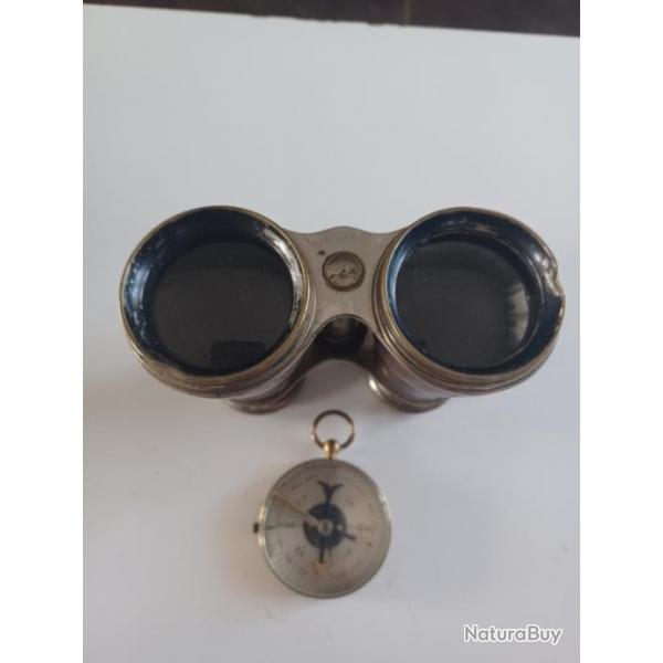 Jumelle Chevalier Opticien Paris plus boussole periode premire guerre mondiale dotation personnelle