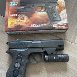 Pistolet a billes  torche bleu laser a 1 euros sans reserves !!! (1)
